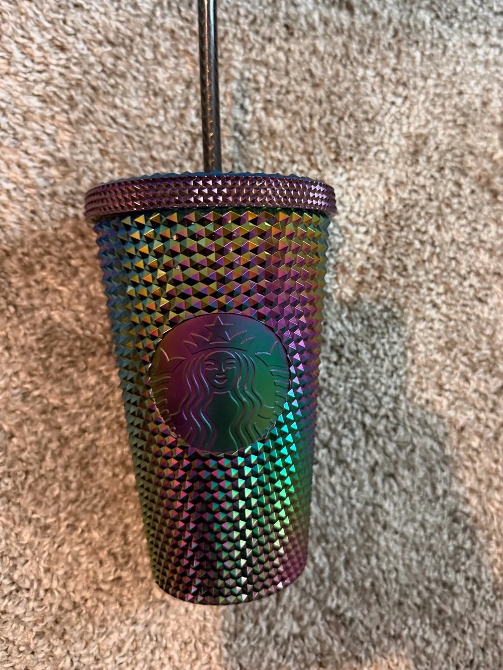 Starbucks Iridescent oil Silk  Studded Cup Grande